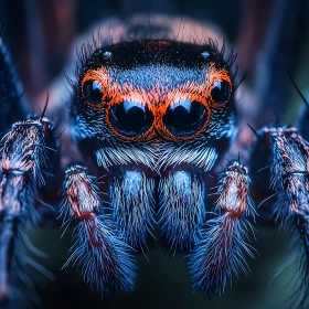 Intricate Details of a Spider in Macro Photography