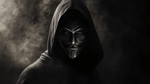 Mysterious Masked Character in Shadow