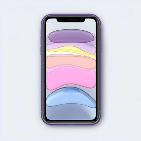 Abstract Pastel Smartphone Design
