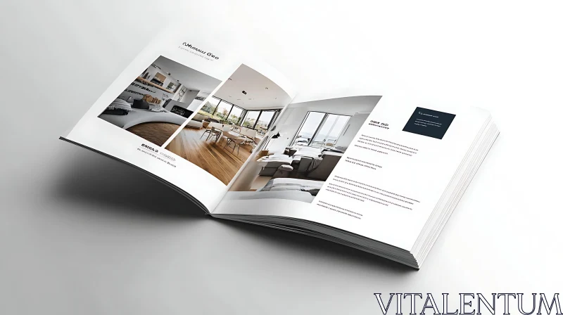 Modern Interior Design Publication AI Image