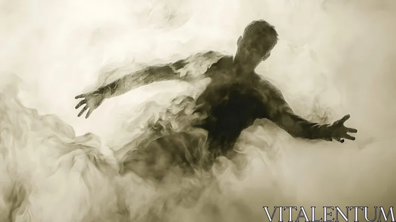 AI ART Smoky Figure Art