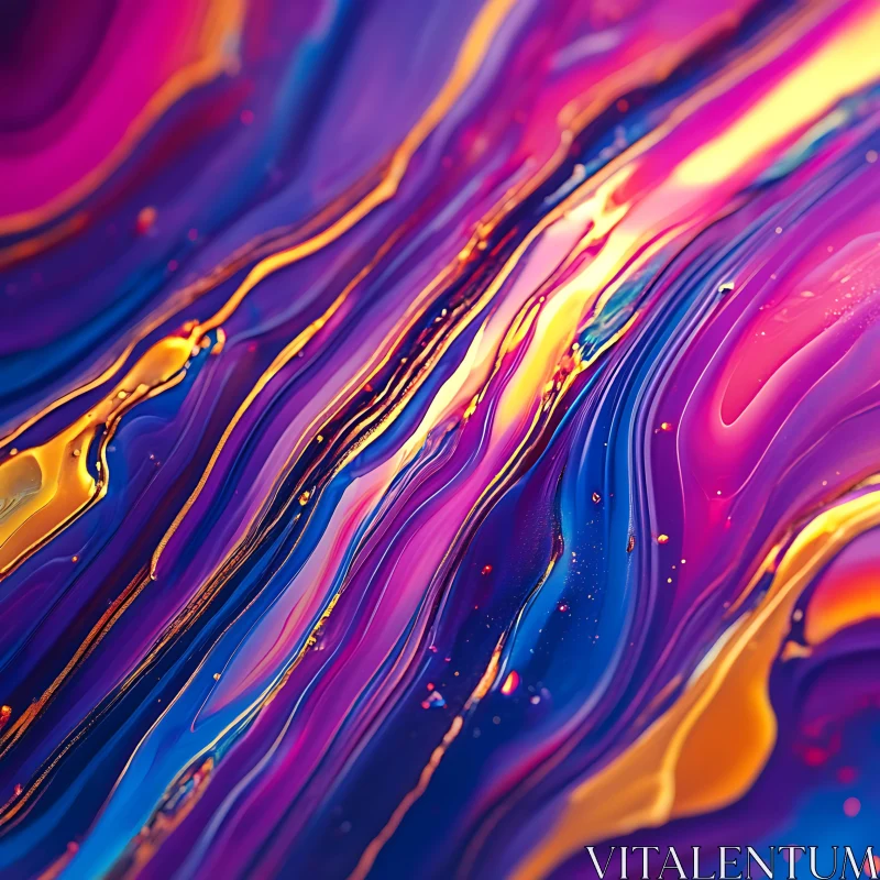 AI ART Colorful Fluid Abstract Painting