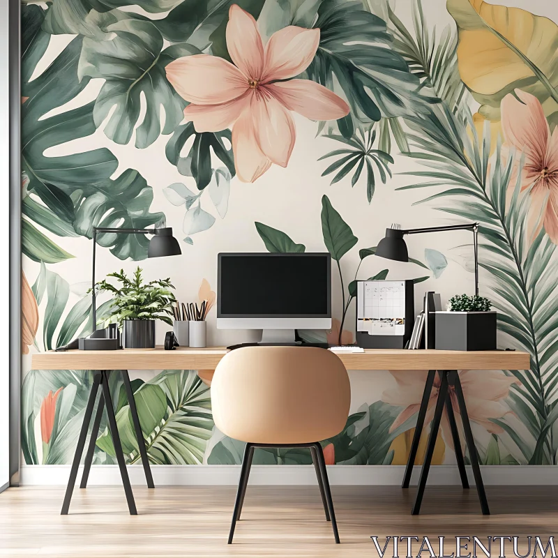 AI ART Floral Interior Design