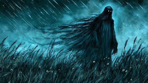 Night Figure in the Field