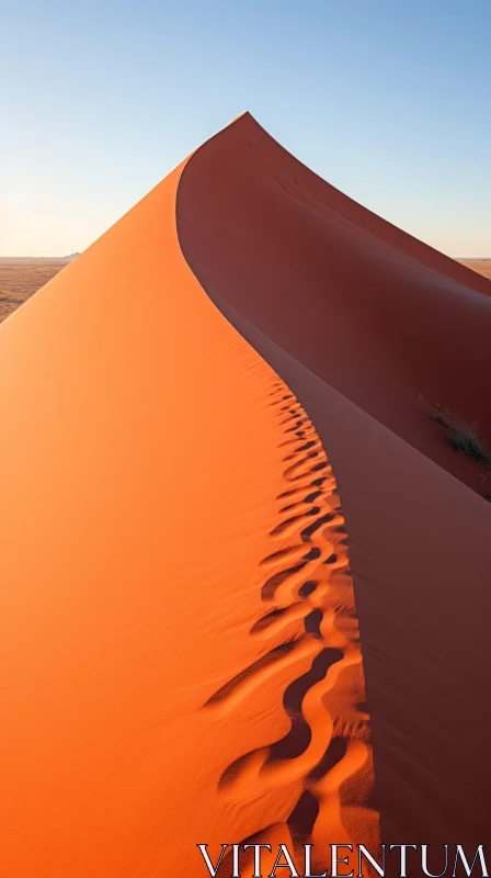 Captivating Orange Sand Dune in the Desert AI Image