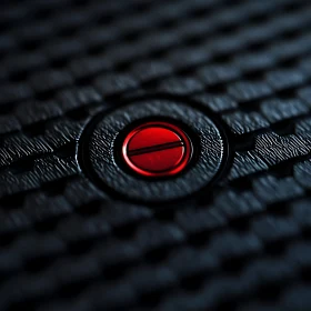 Textured Black Surface Featuring Red Button