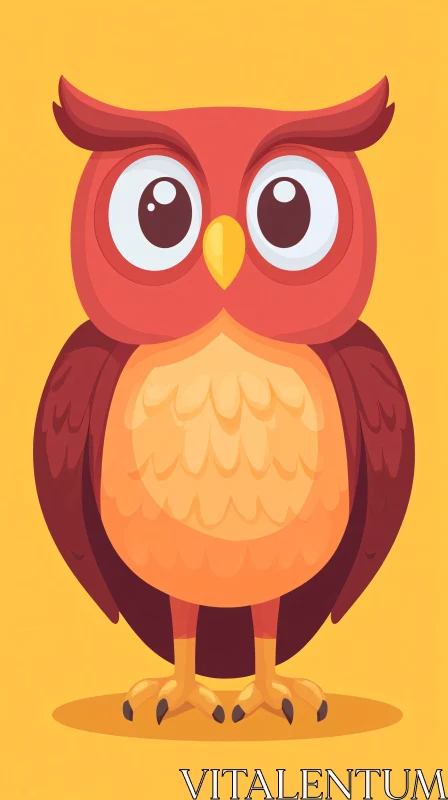 Whimsical Owl Art AI Image