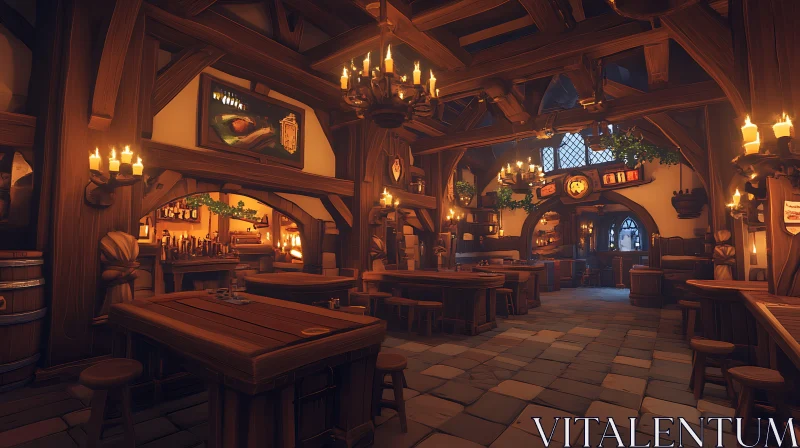 AI ART Medieval Tavern Ambiance