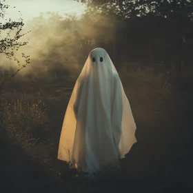 Ghost in White Sheet