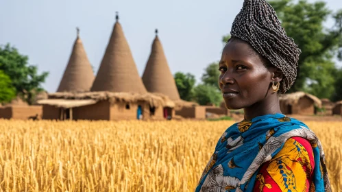 African Woman in Traditional Setting