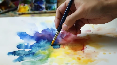 Artistic Watercolor Creation