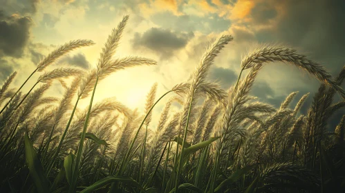 Wheat Field at Sunset