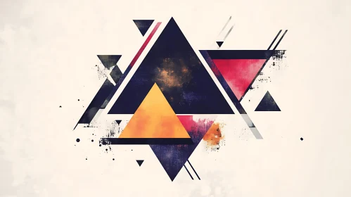 Colorful Triangular Composition