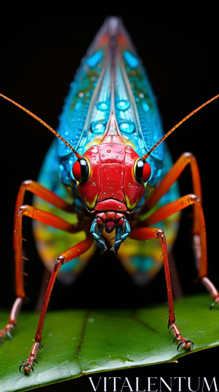 Colorful Bug Portrait | Malayan Jungle, South Korea AI Image