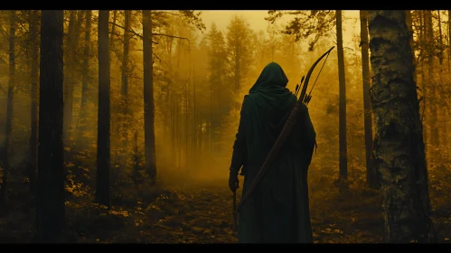 Forest Archer in the Mist