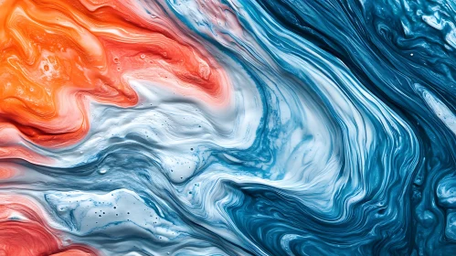 Fluid Art Abstract Painting