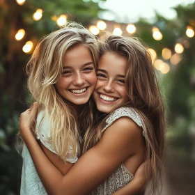 Radiant Smiles: A Heartwarming Embrace