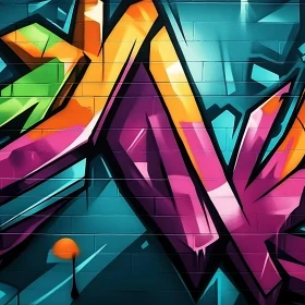 Abstract Urban Graffiti Painting