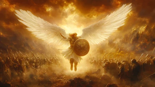 Winged Guardian Leading Warriors