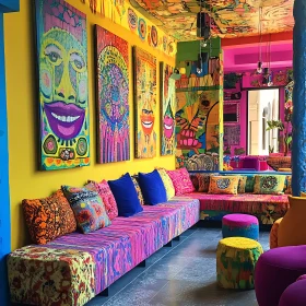 Artistic Colorful Room Interior Design