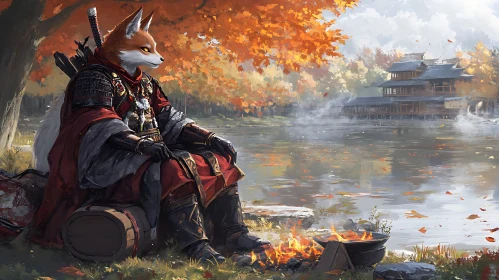 Armored Fox by the Lake