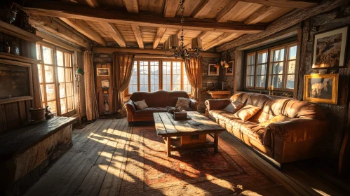 Warm Sunlight in Cozy Home