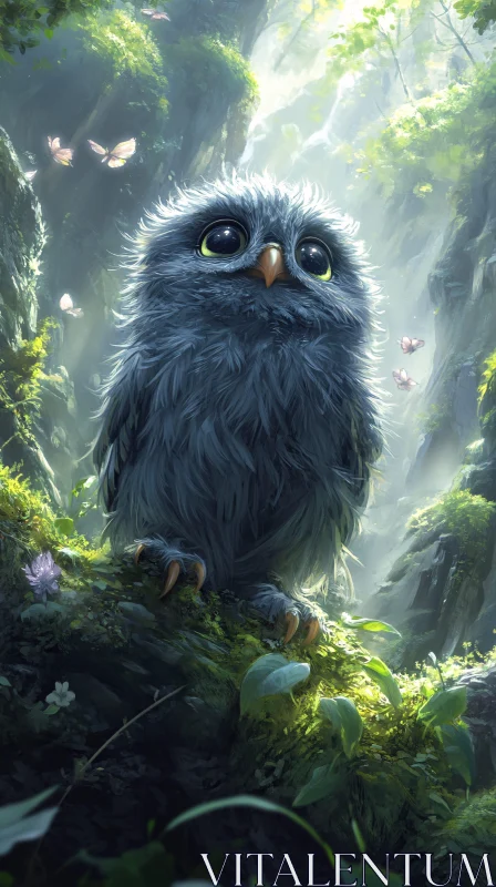 Enchanted Forest Owl AI Image