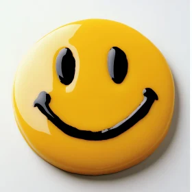 Radiant Smiley Face Glossy Art