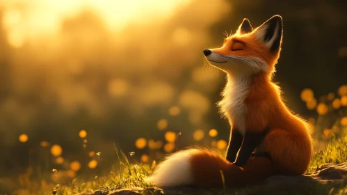 Fox in Golden Light