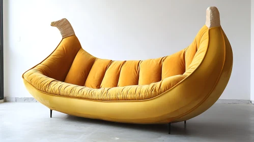 Whimsical Banana Couch for Playful Seating