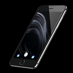 Modern Mobile Phone with Abstract Screen
