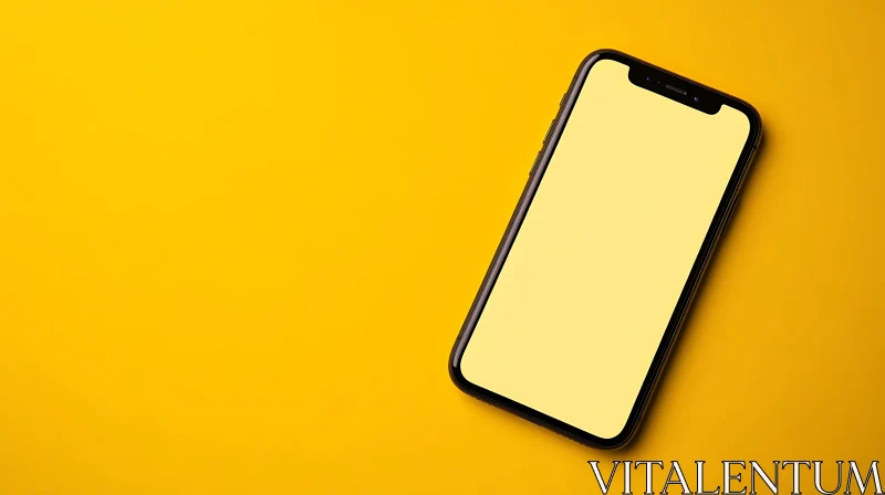 Mobile Device on Sunny Backdrop