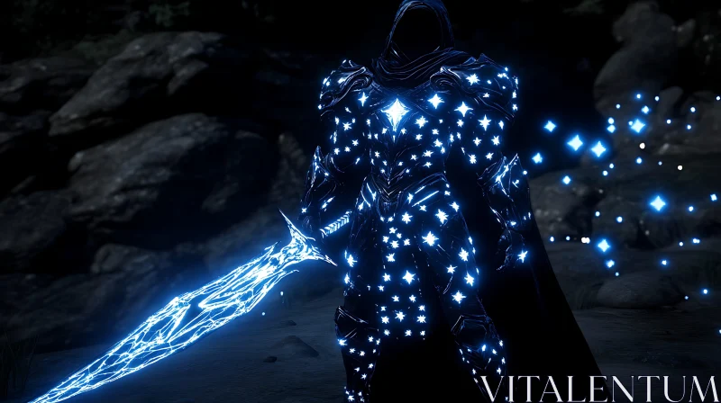 Star Armor Warrior with Luminous Blade