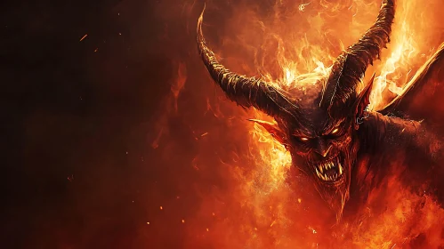 Fiery Demon Portrait