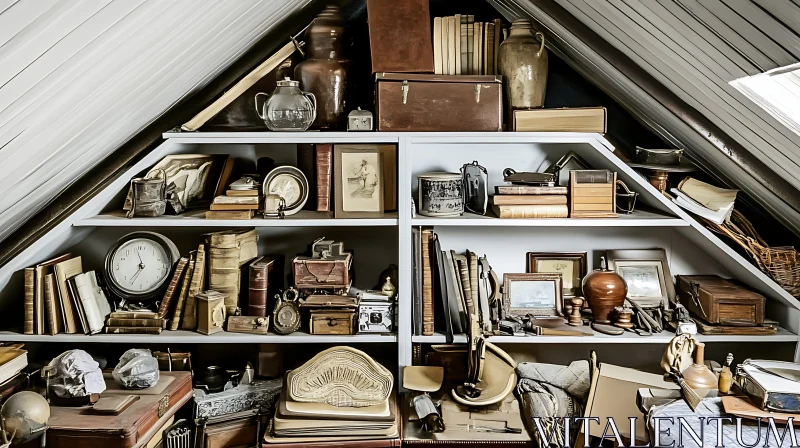 Attic Shelves Full of Antique Finds