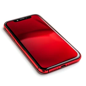 Scarlet Smartphone: A Glossy Red Device