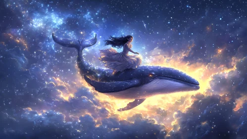 Whale Rider in the Starry Sky