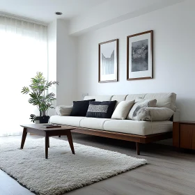 Minimalist Home Interior with Cozy Sofa