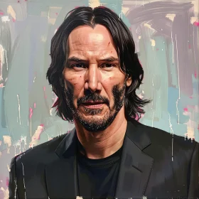 Keanu Reeves Artistic Painting