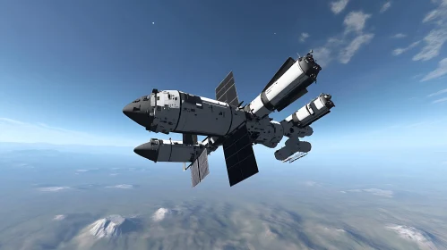 Space Station in Earth Orbit