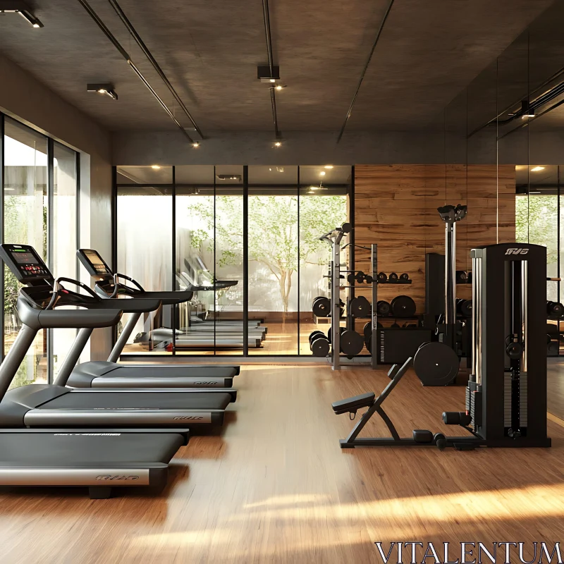 Well-Equipped Fitness Center for Training