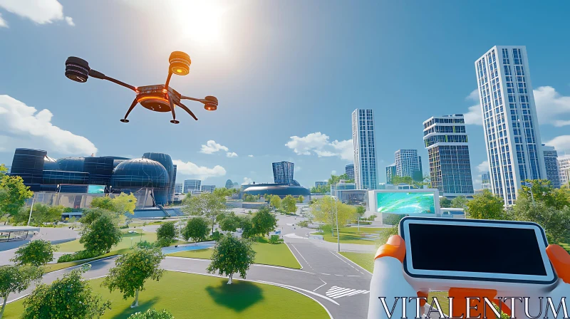 Future City Drone View