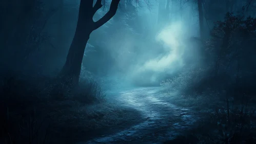 Ethereal Fog in the Dark Woods