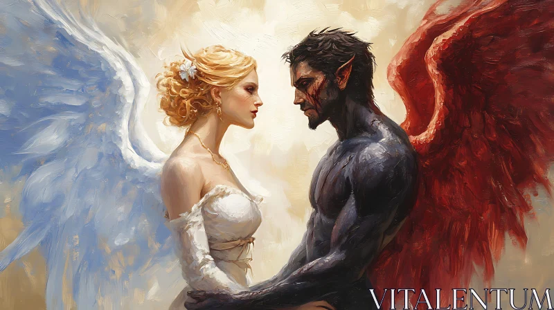 Clash of Two Worlds - Angel and Demon