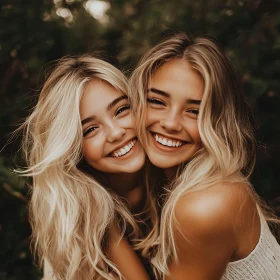 Portrait of Two Smiling Women