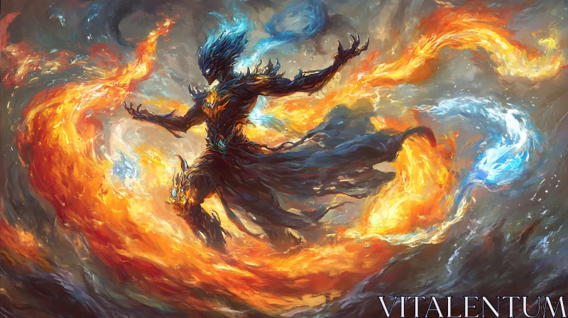 Mystical Battle of Fire and Ice
