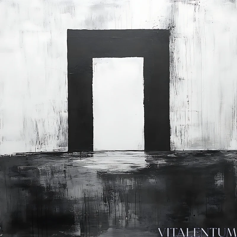 Minimalist Monochrome Painting