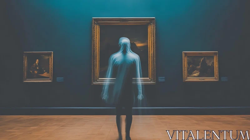 Specter at the Gallery: A Moment in Art AI Image