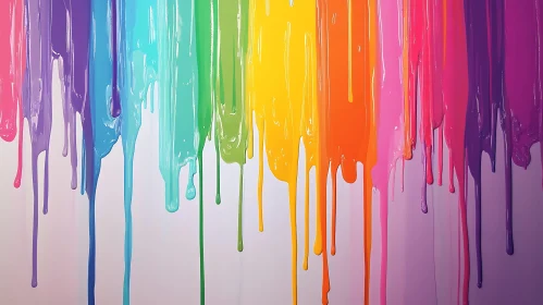 Rainbow Paint Drips