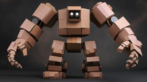 Boxy Robot Sculpture